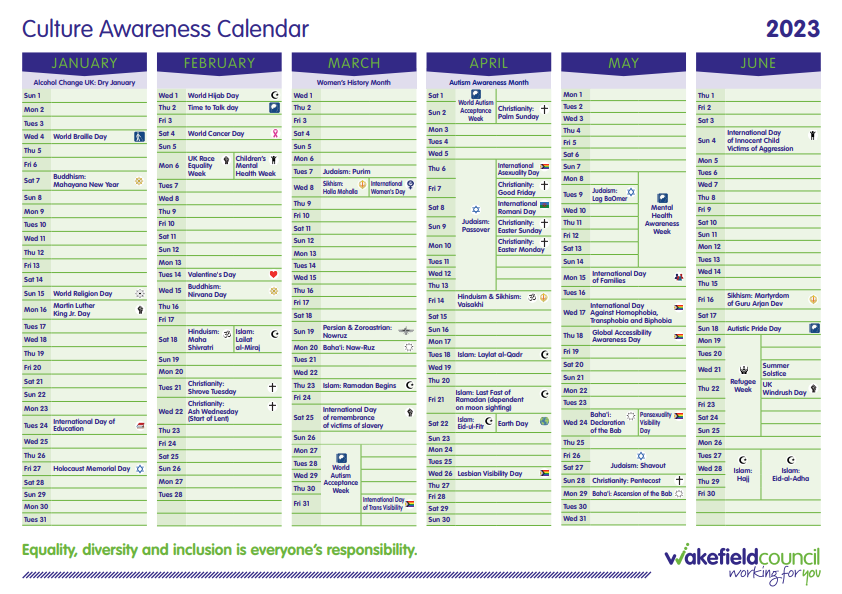 Key Awareness & Cultural Dates for Your Calendar